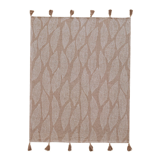 Kye Throw 130x160cm Warm Taupe & Cream-0