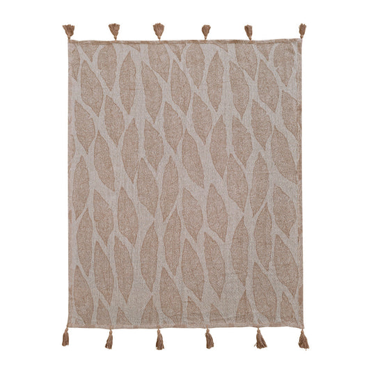 Kye Throw 130x160cm Warm Taupe & Cream-1