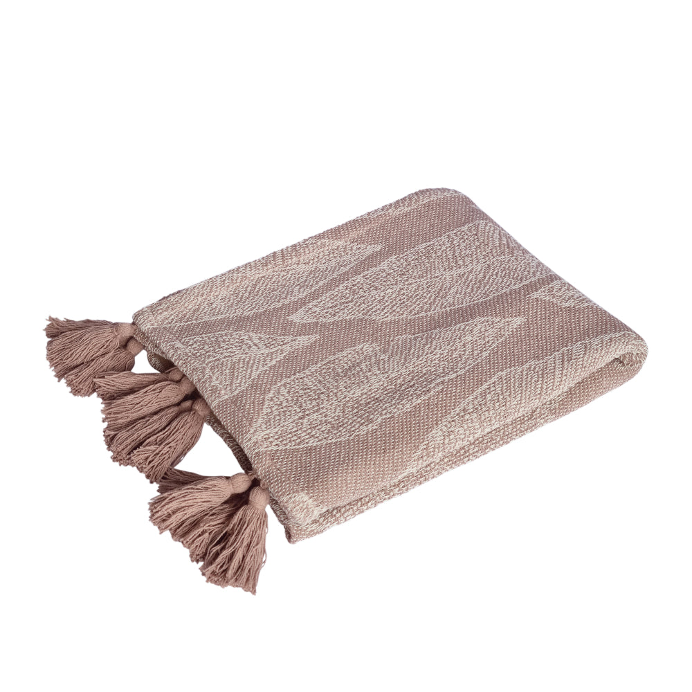 Kye Throw 130x160cm Warm Taupe & Cream-3