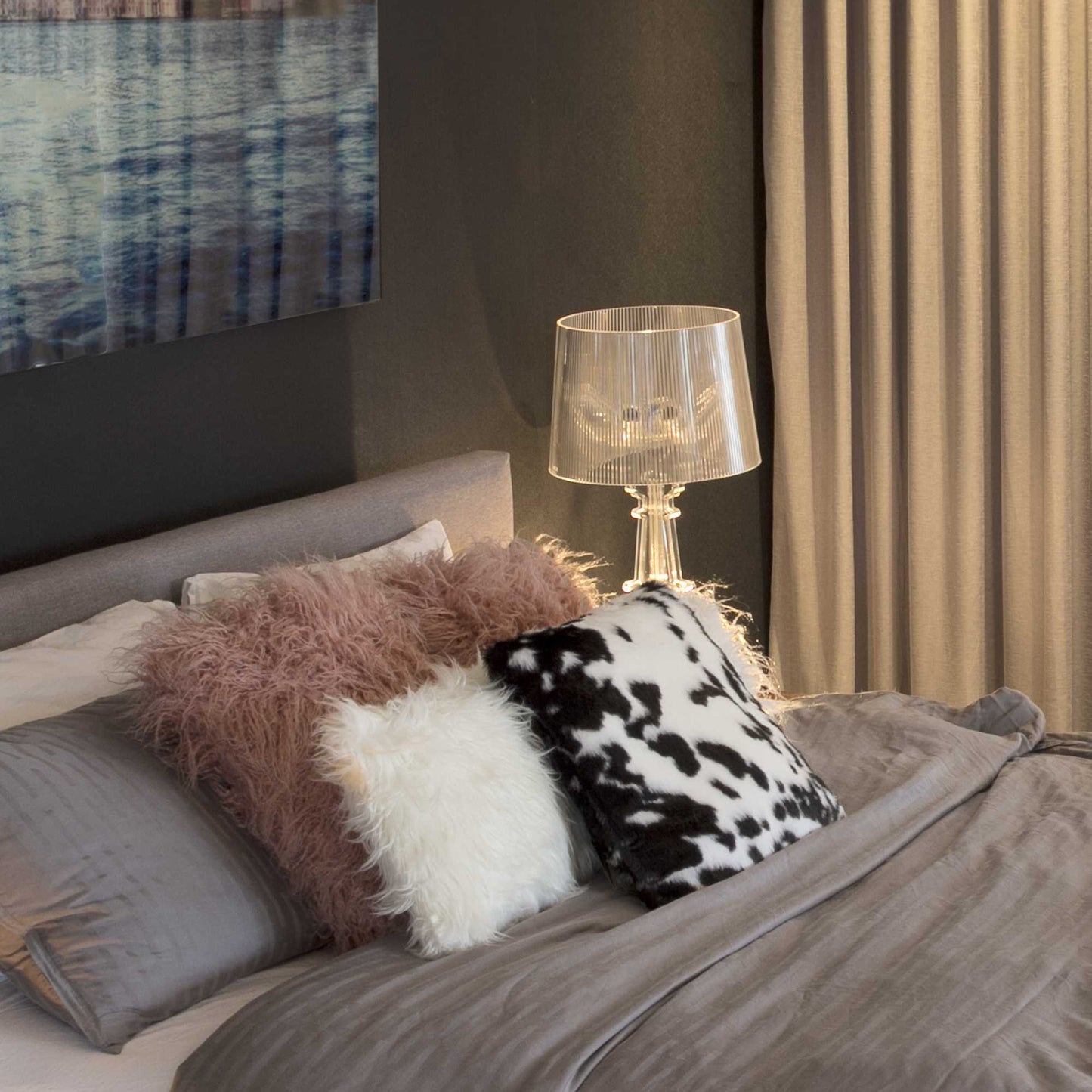 18" X 18" X 5" Sugarland Black And White Faux  Pillow 2 Pack-5