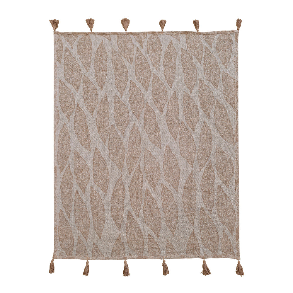 Kye Throw 130x160cm Warm Taupe & Cream-1