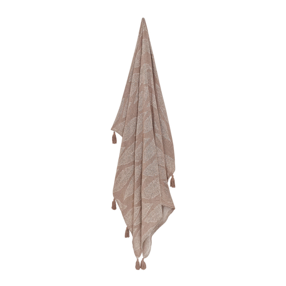 Kye Throw 130x160cm Warm Taupe & Cream-2